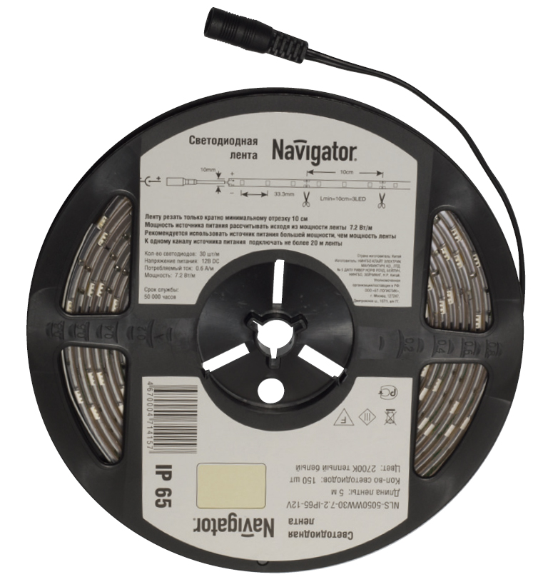 Navigator СД Лента 71 444 NLS-5050RGB30-7.2-IP20-12V-Pro R5 71444