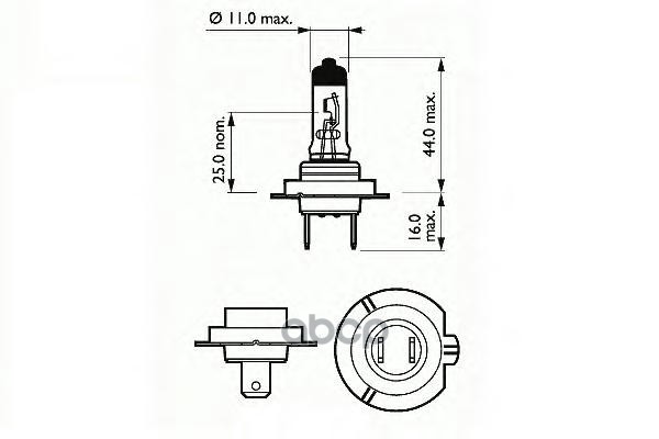 Лампа Галогенная H7 12v 55w 