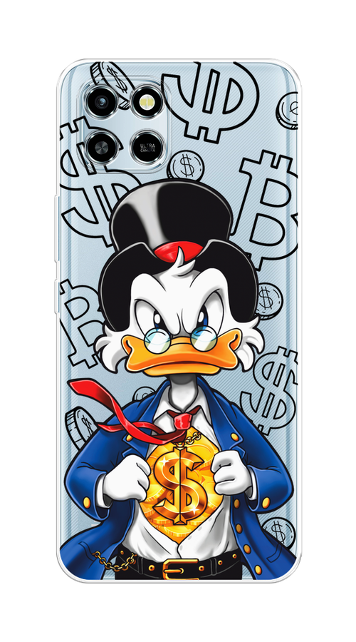 

Чехол на Infinix SMART 6 HD "Scrooge Goldman", Черный;белый;синий, 3101650-1