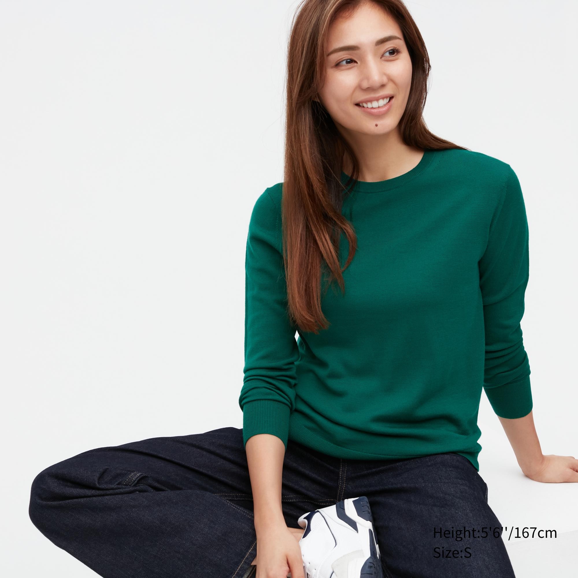 

Джемпер женский UNIQLO 450509COL55 зеленый XL (доставка из-за рубежа), 450509COL55