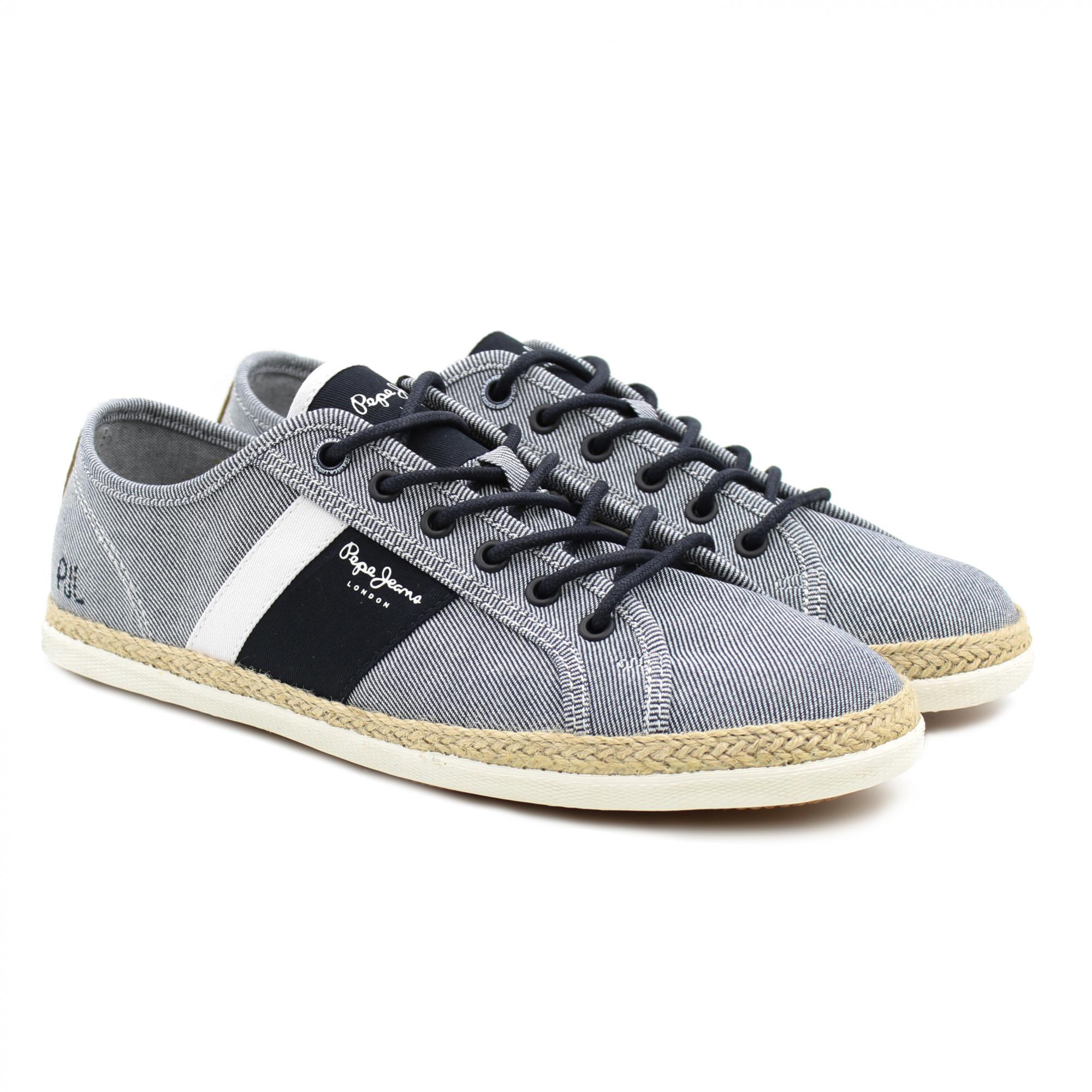 Кеды мужские Pepe Jeans MAUI BLUCHER CHAMBRAY PMS30711 синие 45 EU