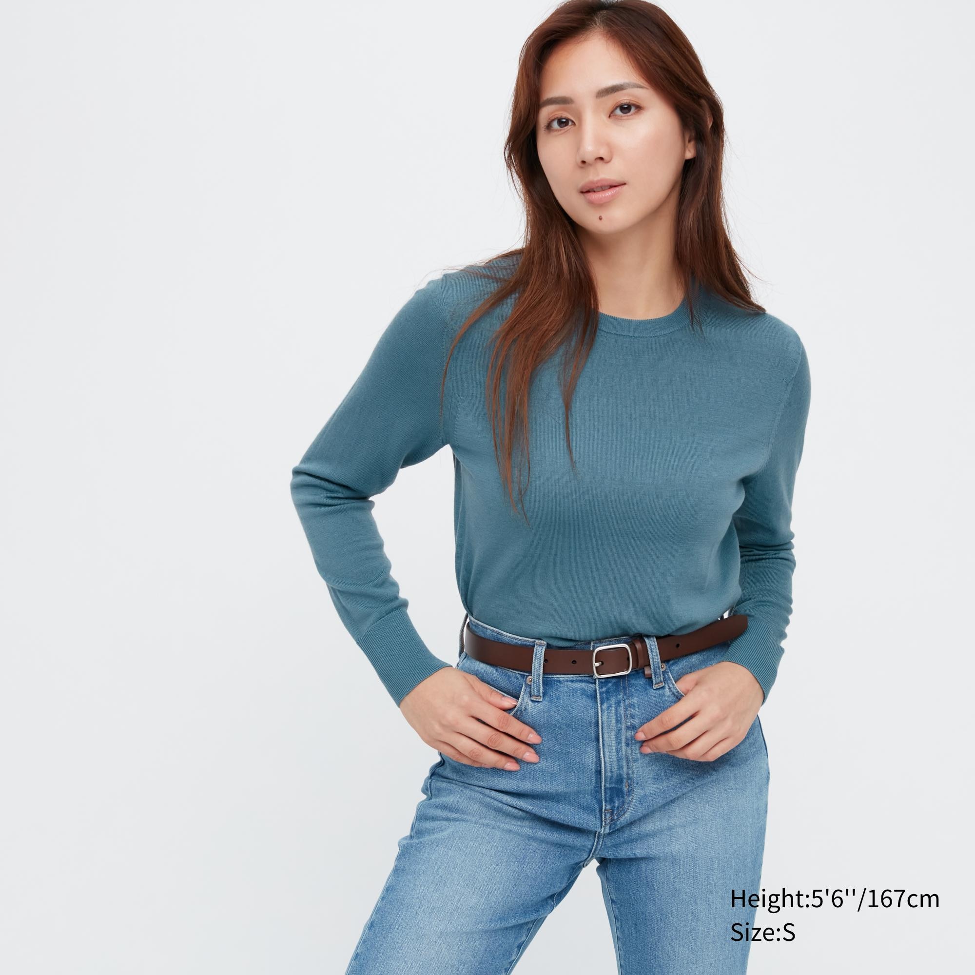 

Джемпер женский UNIQLO 450509COL53 бирюзовый M (доставка из-за рубежа), 450509COL53