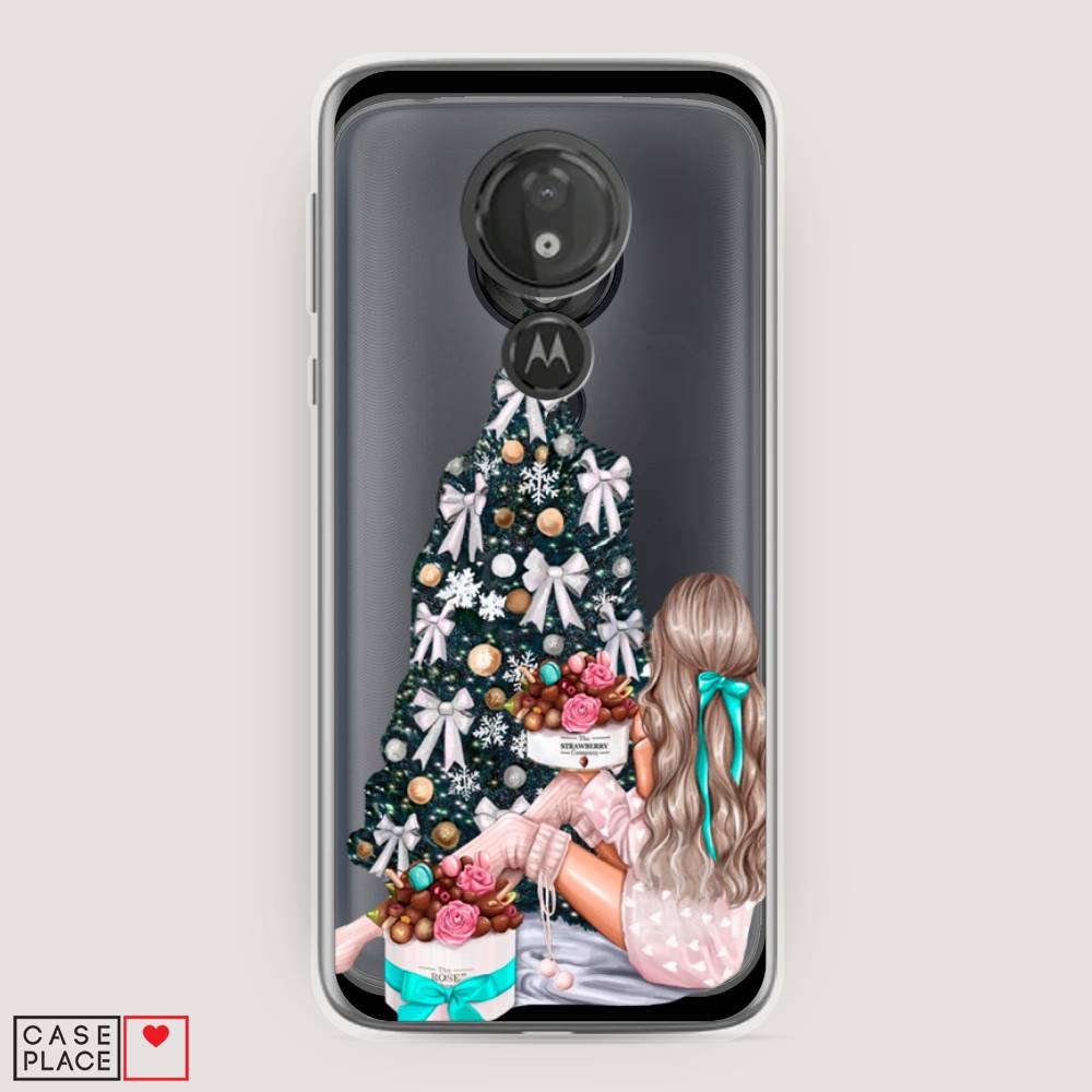 

Чехол на Motorola Moto G7 Power "New Year", Зеленый;бежевый;голубой, 241350-5