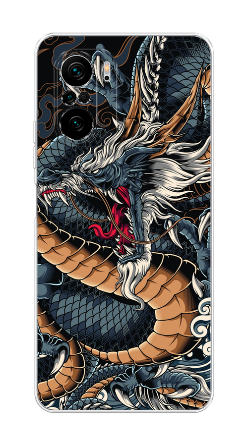 

Чехол на Xiaomi Poco F3/Redmi K40/Mi 11i "Japanese Dragon", Коричневый;черный;синий, 310150-1