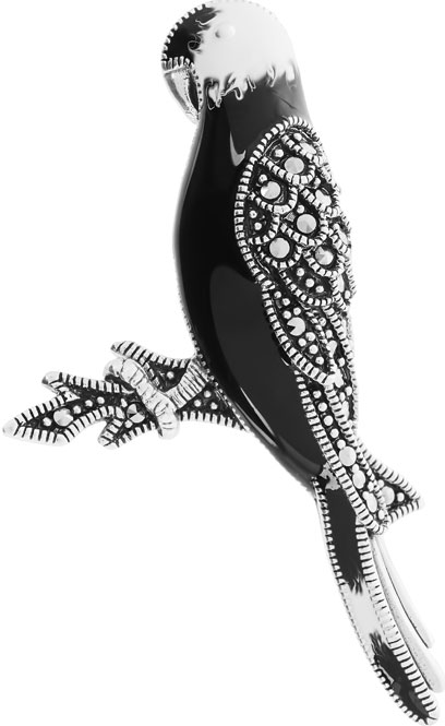 

Брошь из серебра с марказитом Марказит HB777-black-mr, HB777-black-mr