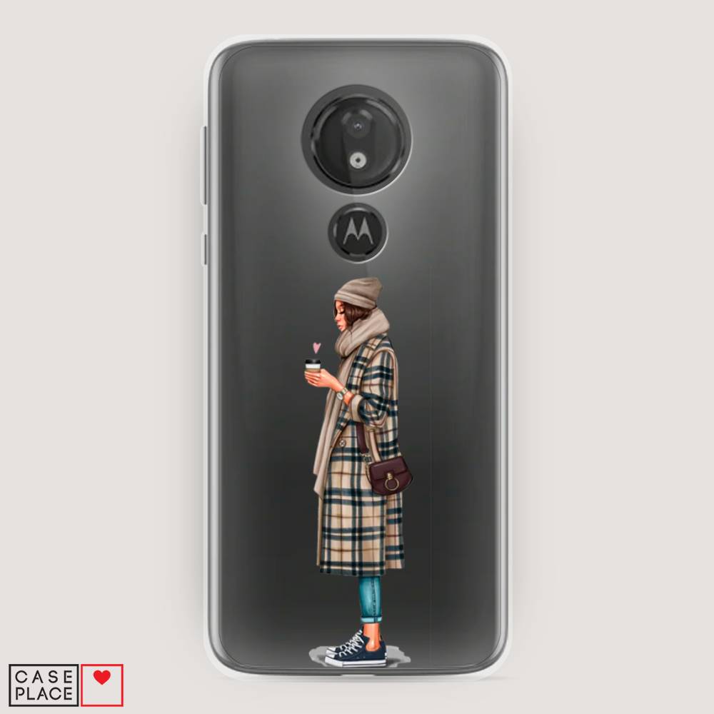 

Чехол на Motorola Moto G7 Power "Утренний кофе", Коричневый;бежевый, 241350-6