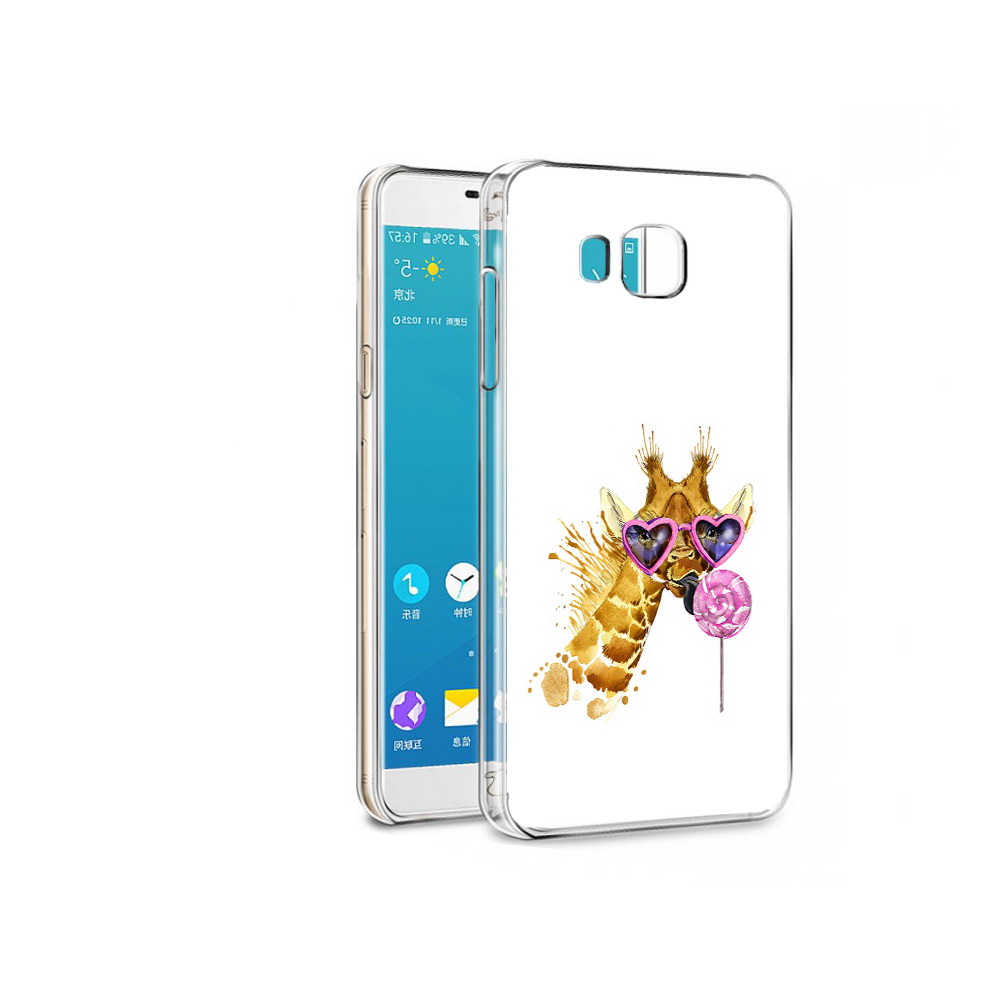 Чехол MyPads Tocco для Samsung Galaxy C7 акварельный жираф (PT38867.551.217)