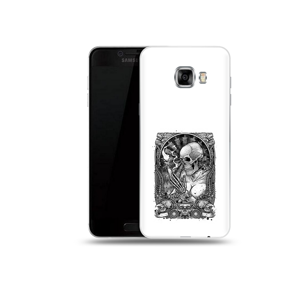 

Чехол MyPads Tocco для Samsung Galaxy C5 (2016) девушка скелет, Прозрачный, Tocco