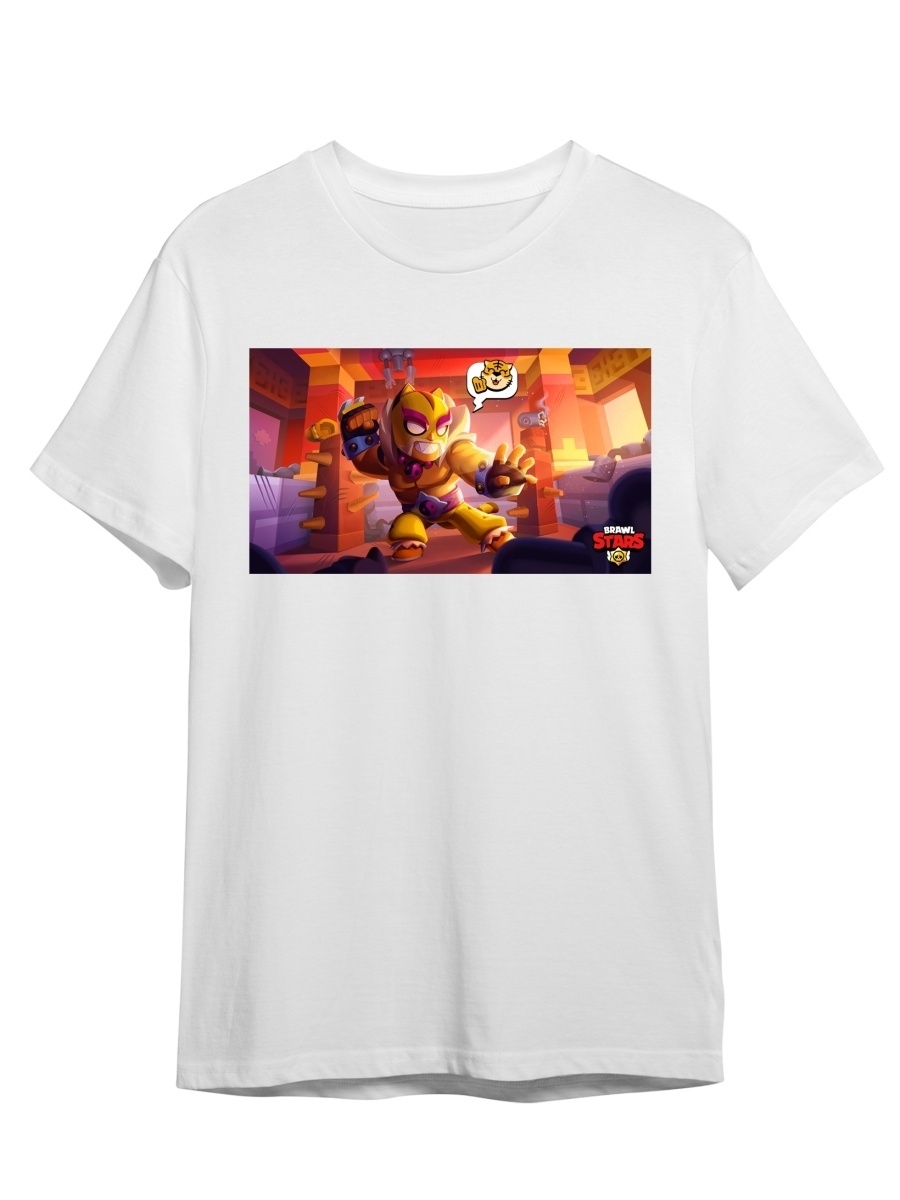 фото Футболка унисекс сувенирshop игра "brawl stars / бравл старс" 10 белая xl (50-52)