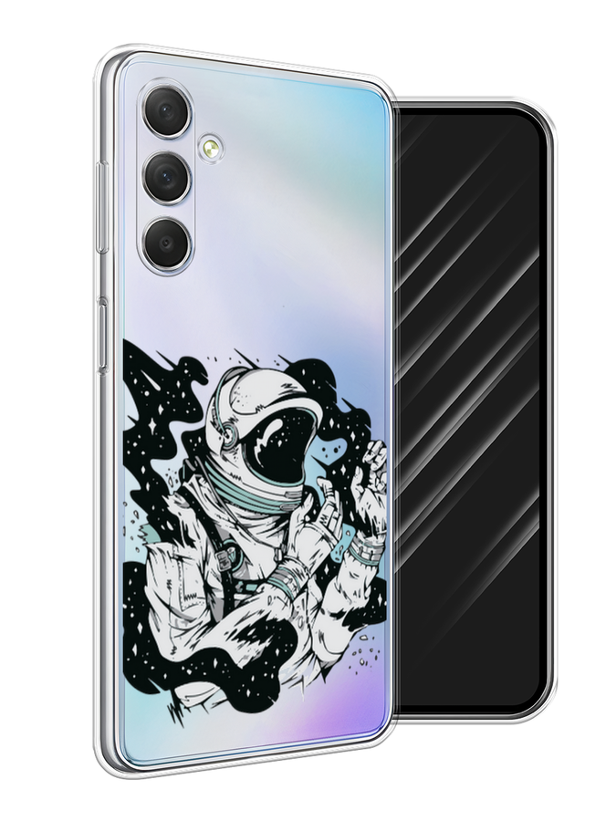 

Чехол Awog на Samsung Galaxy M54 "Космонавт арт", Черный;бежевый;белый, 2108250-7