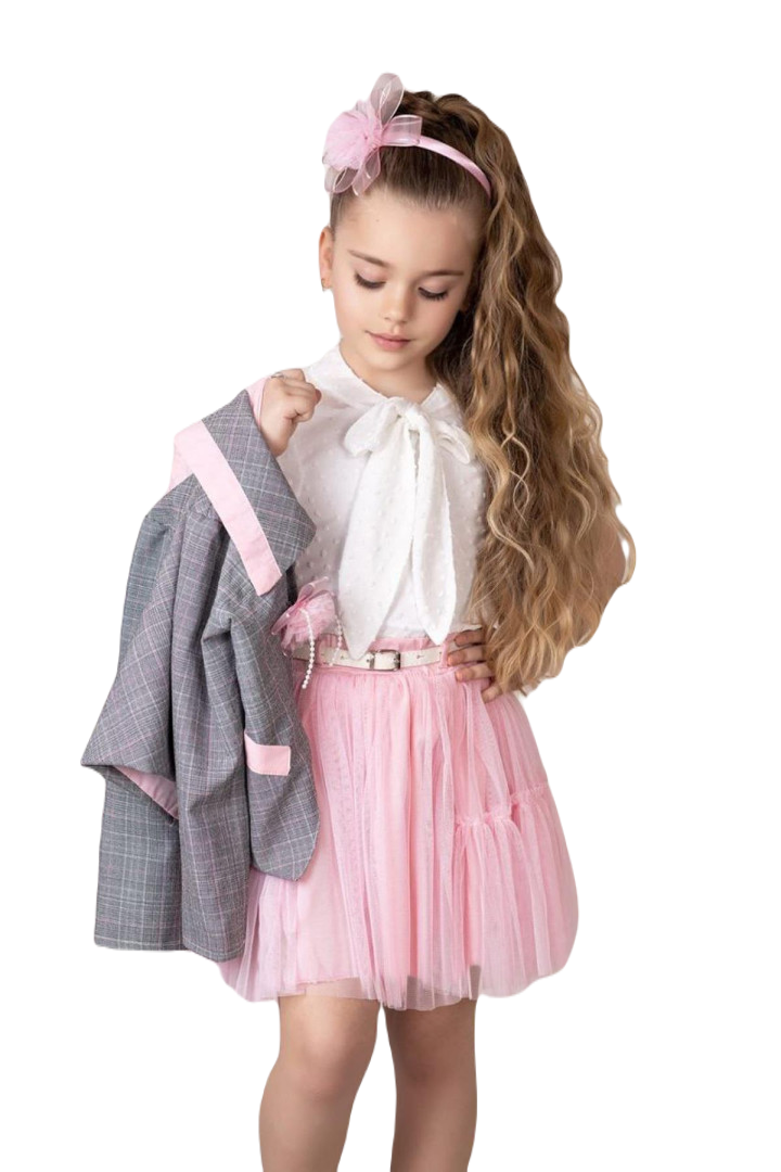 

Костюм с юбкой Ricco Tarz р. 7-8 лет Розовый, 2222604011 (доставка из-за рубежа), 2222604011