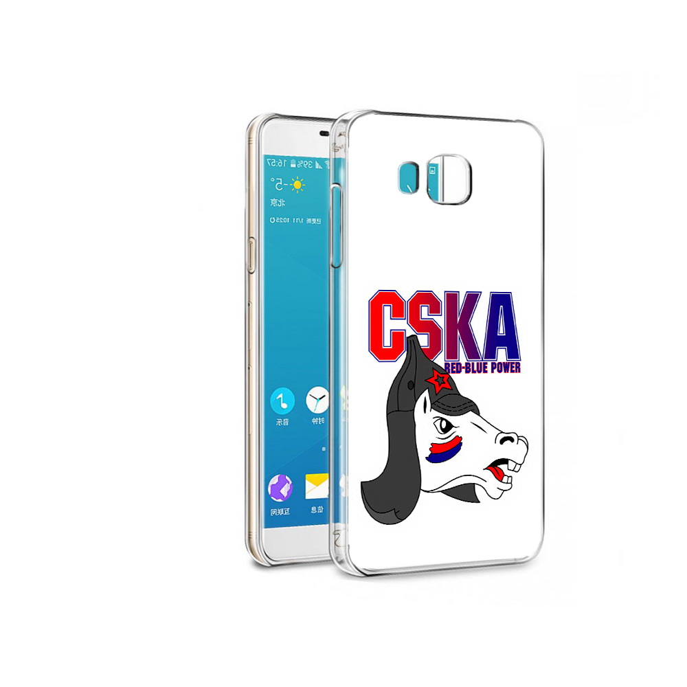 

Чехол MyPads Tocco для Samsung Galaxy C7 ФК ЦСК лошадка россия (PT38867.551.179), Прозрачный, Tocco