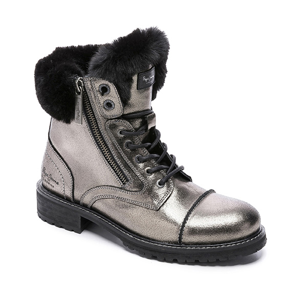 Ботинки женские Pepe Jeans London MELTING BLING PLS50375 серебристые 39 EU