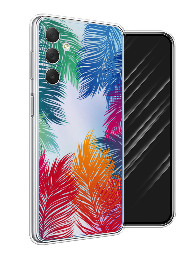 

Чехол Awog на Samsung Galaxy M54 "Рамка из перьев", Красный, 2108250-4
