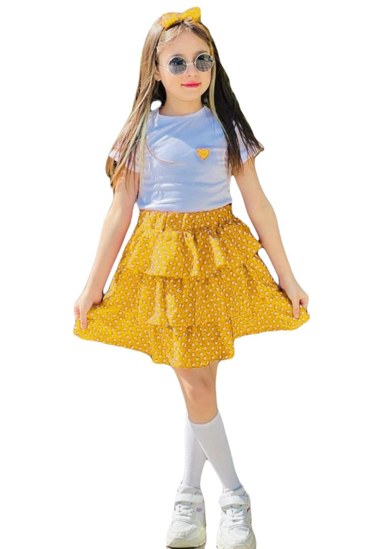 

Костюм с юбкой Ricco Tarz р. 4-5 лет Желтый, 2222604005 (доставка из-за рубежа), 2222604005