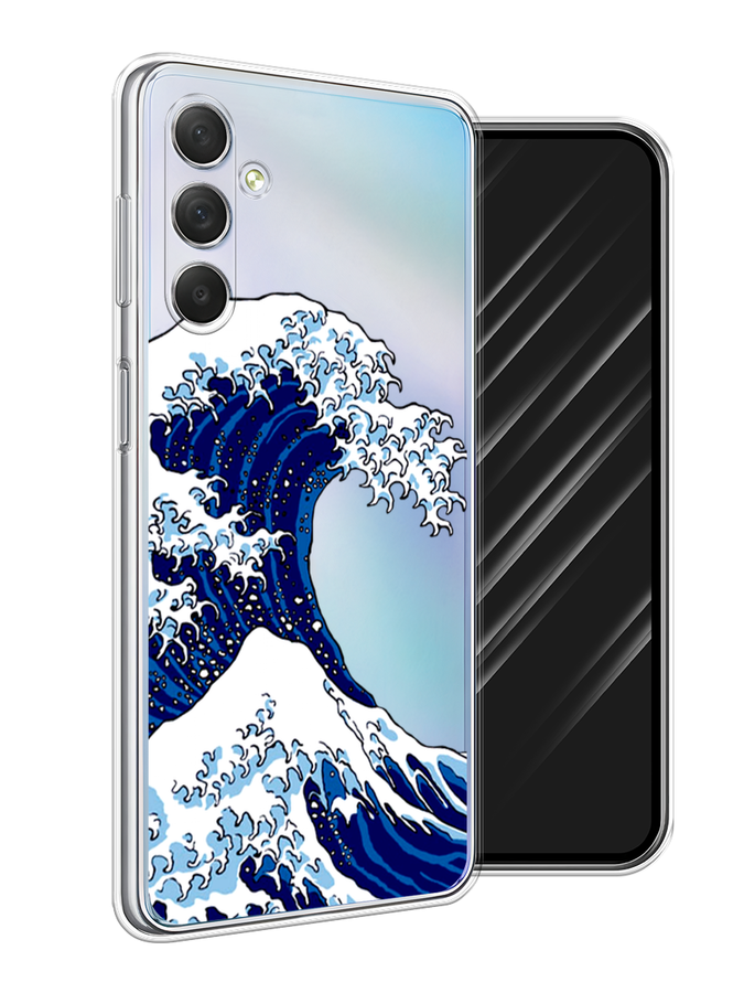 

Чехол Awog на Samsung Galaxy M54 "Волна в Канагаве", Синий;белый, 2108250-4