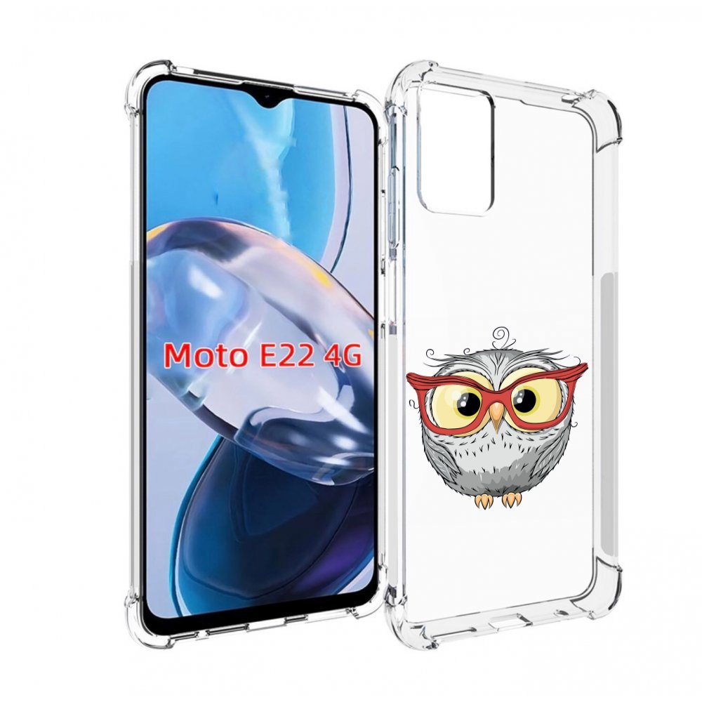 

Чехол MyPads сова-в-красных-очках для Motorola Moto E22 4G / E22i 4G, Прозрачный, Tocco