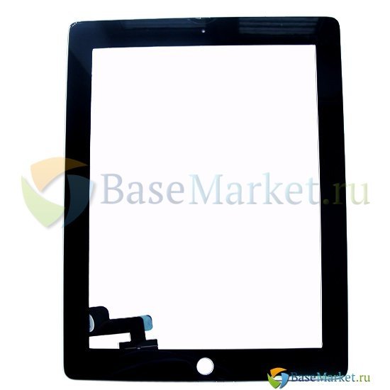 Тачскрин (сенсор) BaseMarket для Apple iPAD 2 (черный)