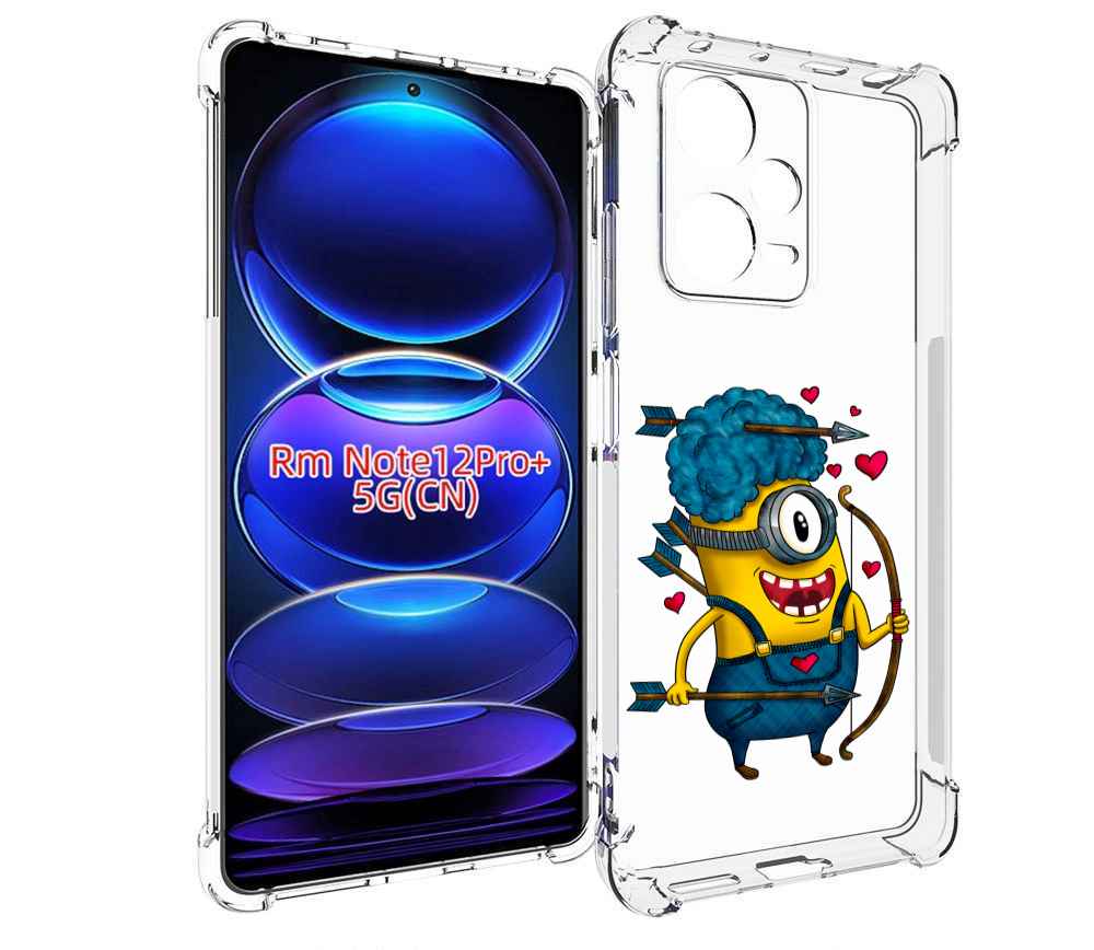 

Чехол MyPads Миньон купидон для Xiaomi Redmi Note 12 Pro + Plus, Прозрачный, Tocco