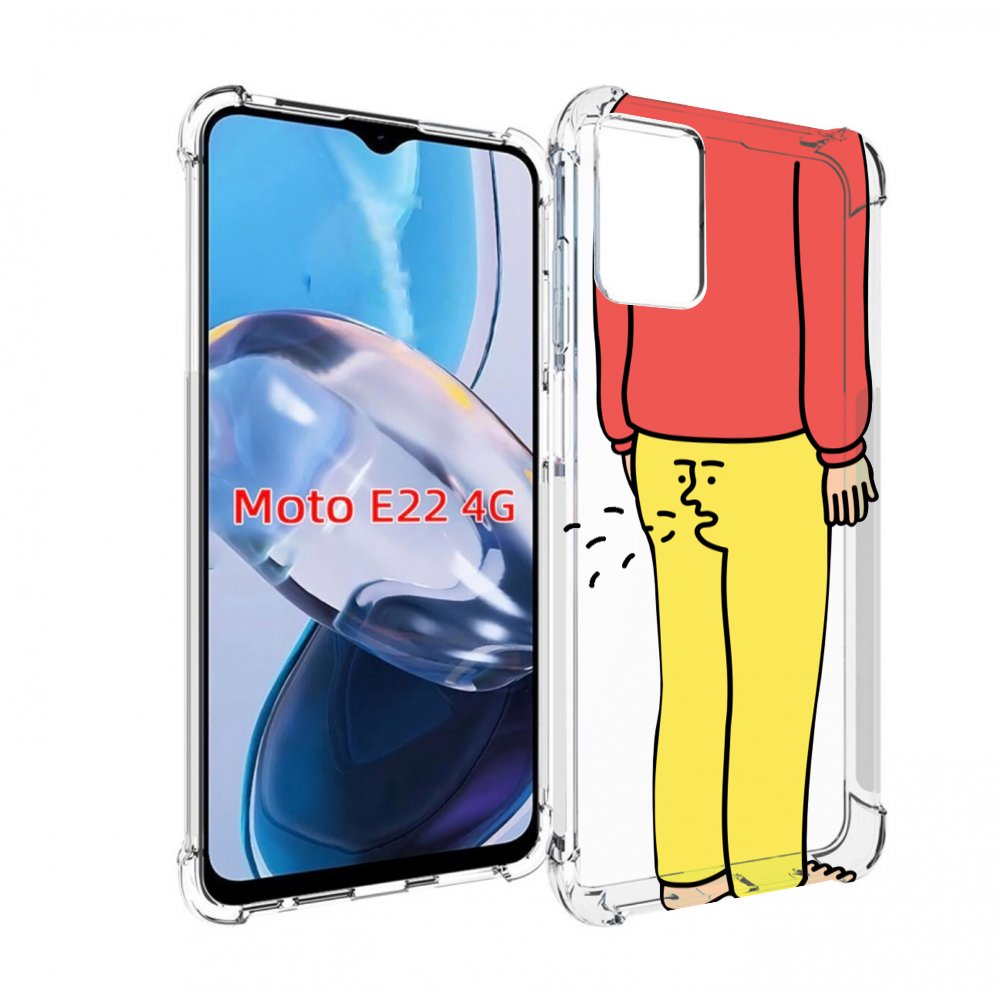 

Чехол MyPads смешной-мужчина для Motorola Moto E22 4G / E22i 4G, Прозрачный, Tocco