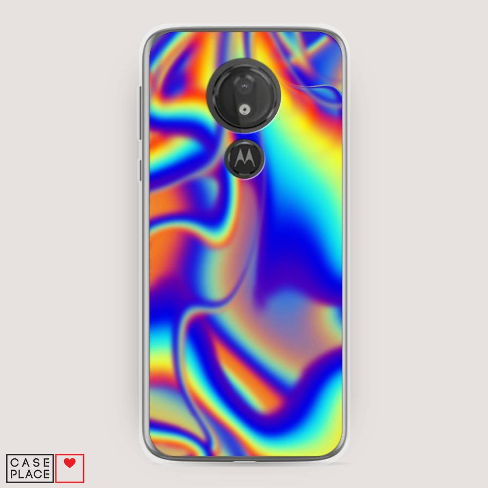 

Чехол на Motorola Moto G7 Power "Яркая голограмма", Разноцветный, 241350-3