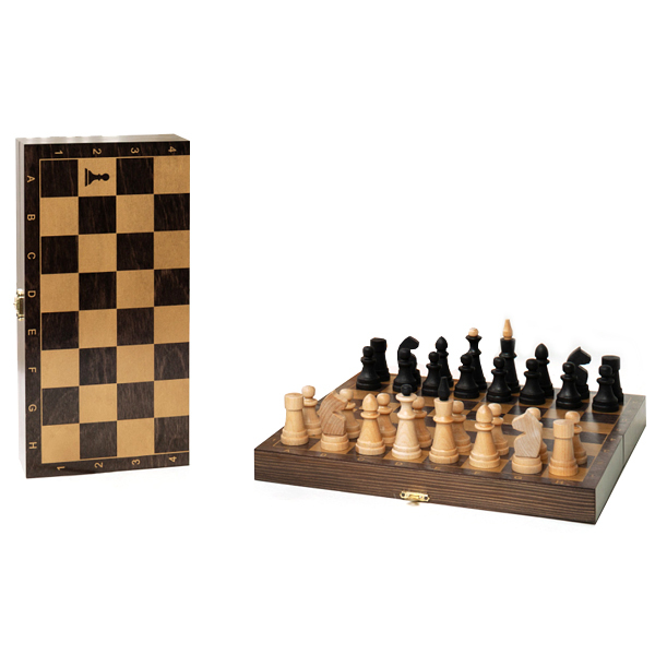 фото Шахматы gamedealer обиходные объедовские с дорожной доской венге 470-20