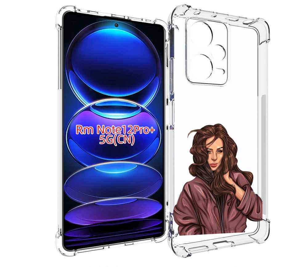 

Чехол MyPads Арт-рисунок-девушки для Xiaomi Redmi Note 12 Pro + Plus, Прозрачный, Tocco