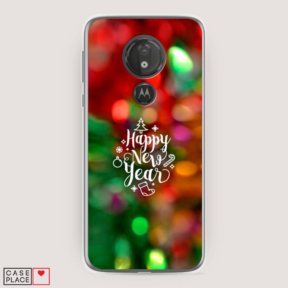 

Чехол на Motorola Moto G7 Power "Новый Год на елке", Зеленый;красный;желтый, 241350-5