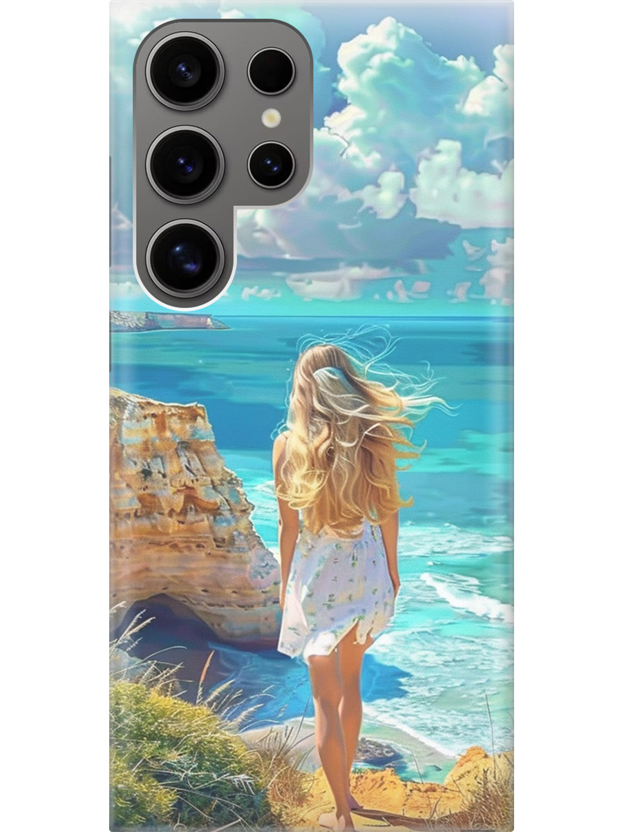 

Силиконовый чехол на Samsung Galaxy S24 Ultra с принтом "Безкрайнее море", Прозрачный;белый;голубой;желтый, 779823541
