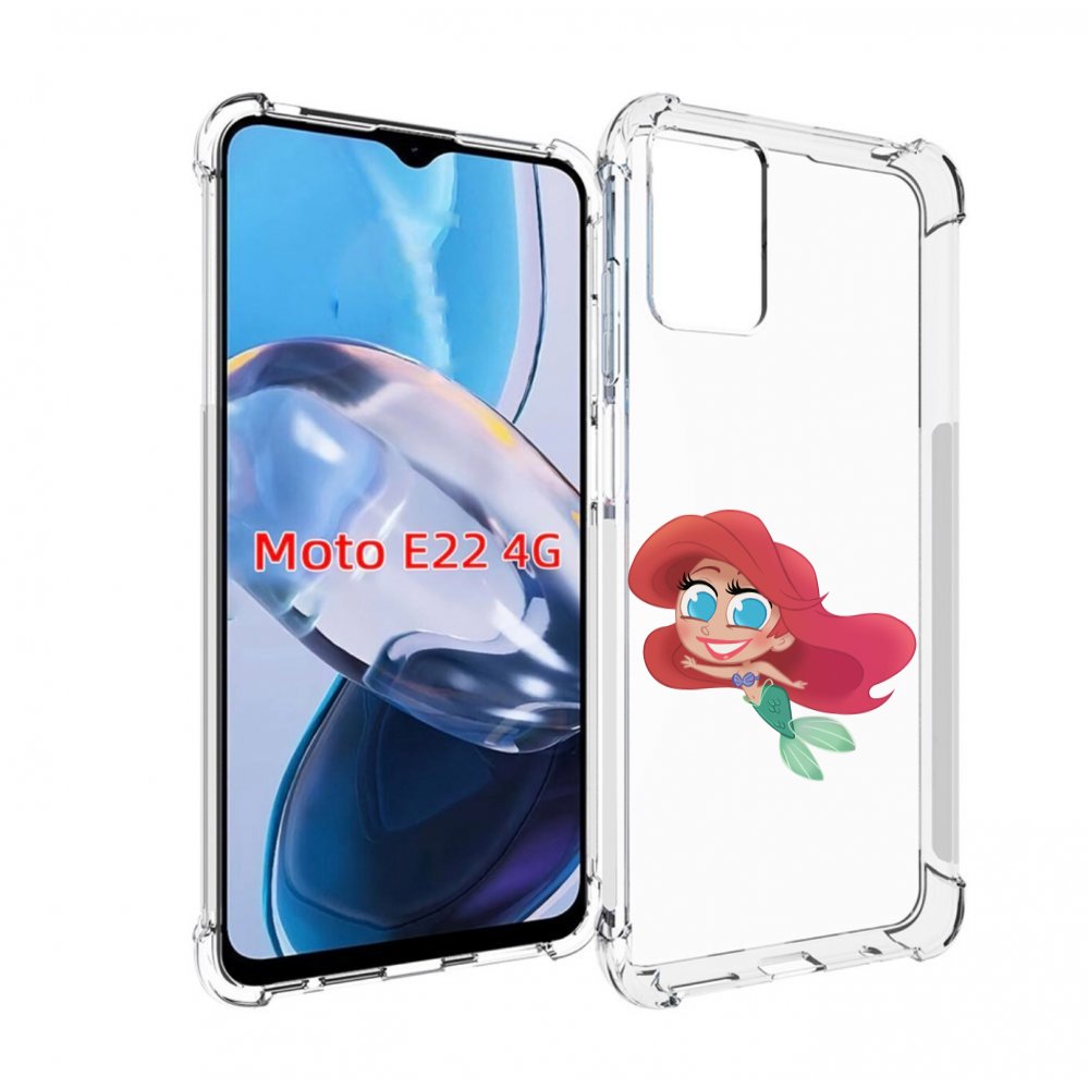 

Чехол MyPads русалка-мулатка для Motorola Moto E22 4G / E22i 4G, Прозрачный, Tocco