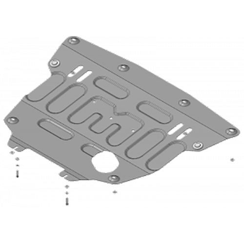 

Защита картера и КПП Motodor для Лада Веста 2015-н.в., сталь 2мм, арт:MO.72113-1