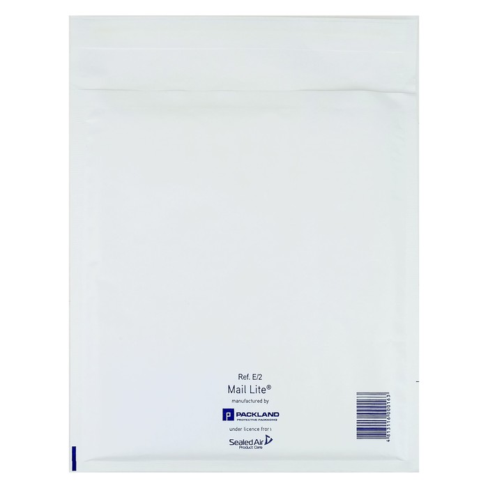 

Крафт-конверт с воздушно-пузырьковой плёнкой Mail Lite, 22х26 см, White, (4шт.), Белый