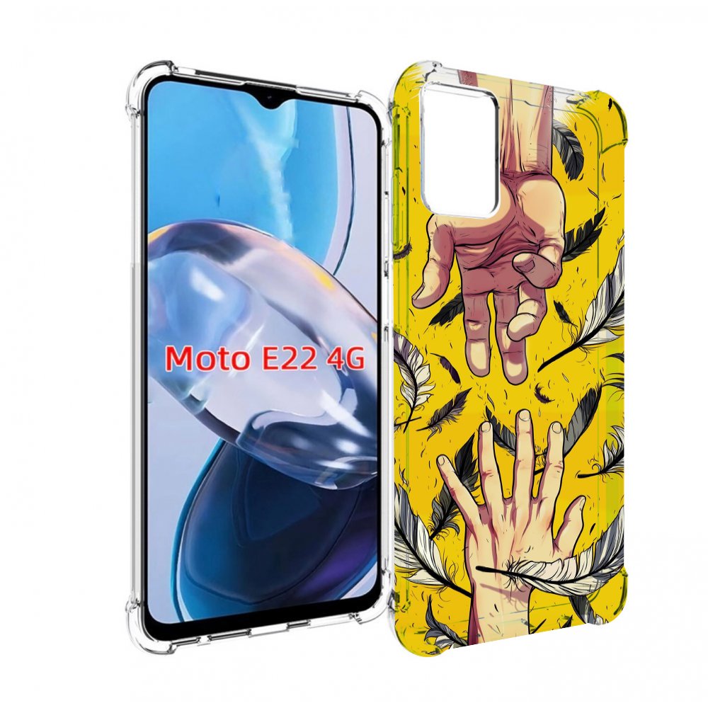 

Чехол MyPads рука-в-руку для Motorola Moto E22 4G / E22i 4G, Прозрачный, Tocco