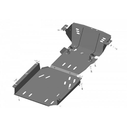 

Комплект защиты Motodor для Лада Нива Легенд 2021-н.в., сталь 3мм, арт:MO.12102-2