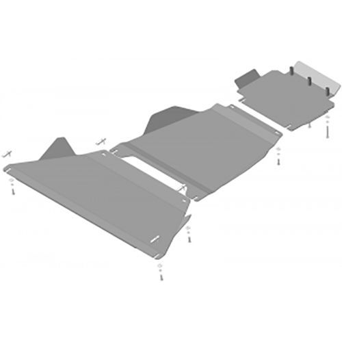 

Защита картера, КПП и РК Motodor для Киа Мохав 2008-2020, сталь 3мм, арт:MO.11028