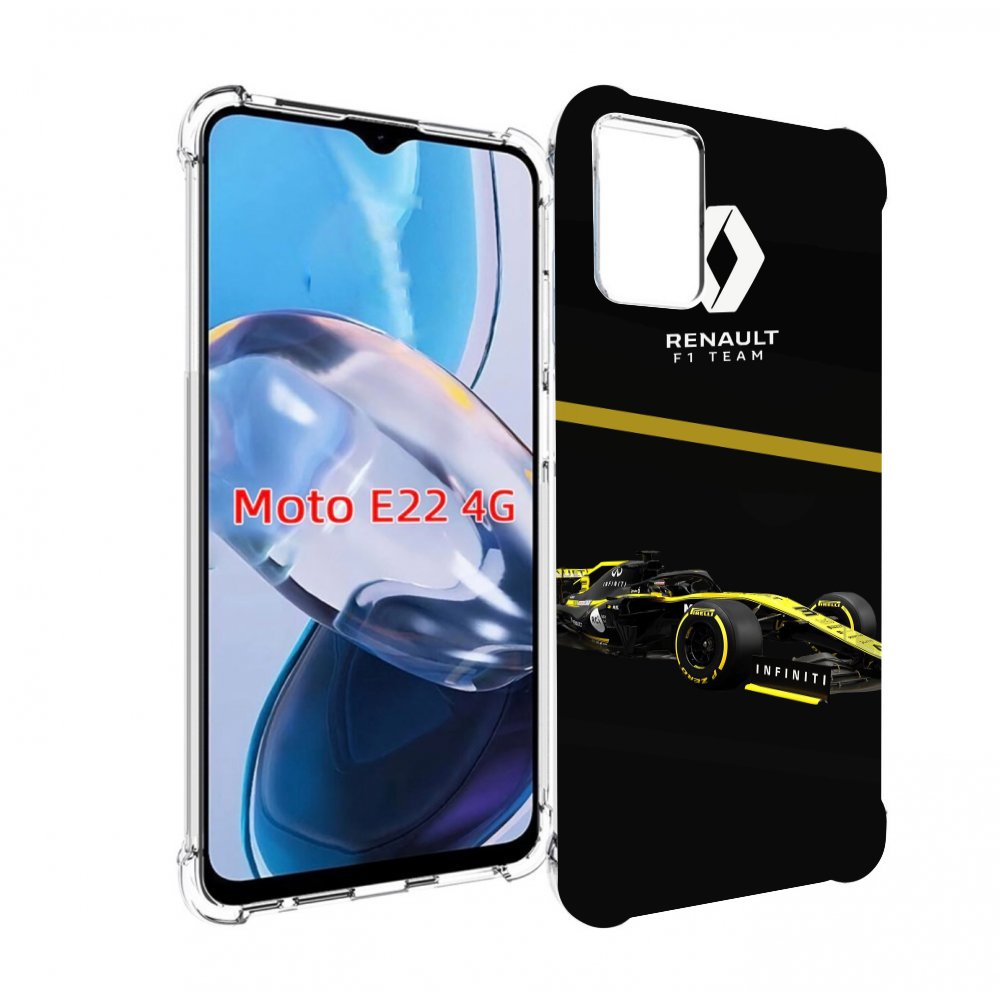 

Чехол MyPads рено renault 2 для Motorola Moto E22 4G / E22i 4G, Прозрачный, Tocco