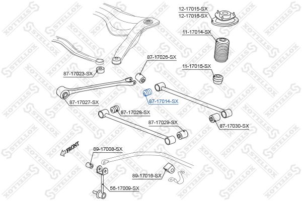 

Рычаг независимой подвески колеса STELLOX 87-17014-SX