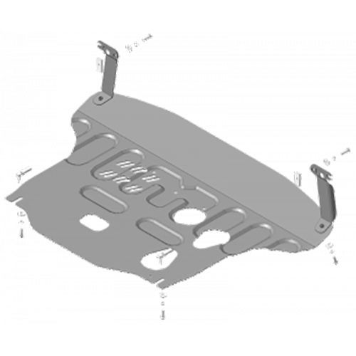 

Защита картера и КПП Motodor для Киа Соул 2019-н.в., сталь 2мм, арт:MO.71034-2