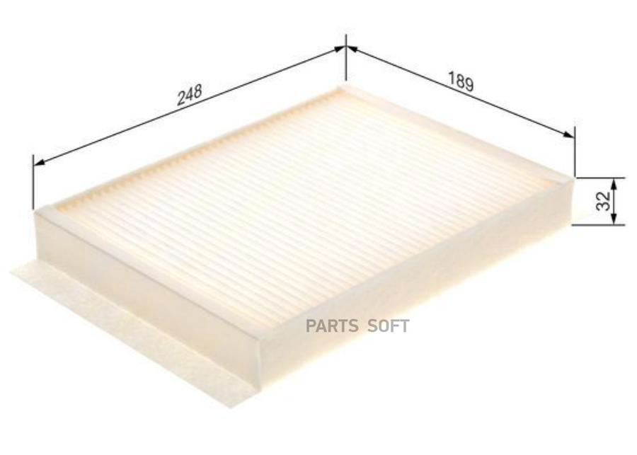 Фильтр салонный mb w166/x166 2011-> bosch 1 987 435 058