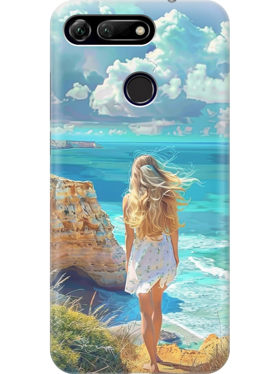 

Силиконовый чехол на Honor View 20 (V20) с принтом "Безкрайнее море", Прозрачный;белый;голубой;желтый, 720257741