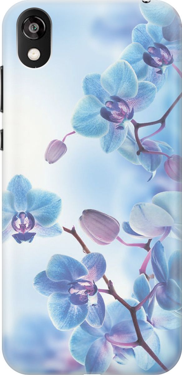 

Чехол на Honor 8S/Huawei Y5 (2019) "Голубые орхидеи", Голубой;серый, 362