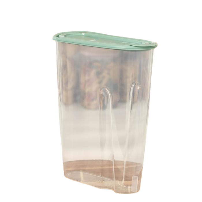 

Ёмкость для сыпучих продуктов, 2,1 л, цвет фисташковый, Зеленый;прозрачный