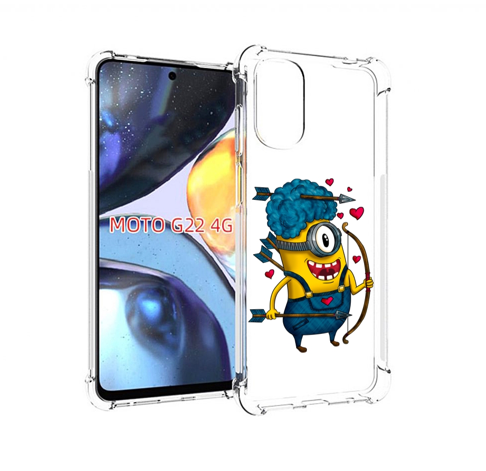 

Чехол MyPads Миньон купидон для Motorola Moto G22 4G, Прозрачный, Tocco