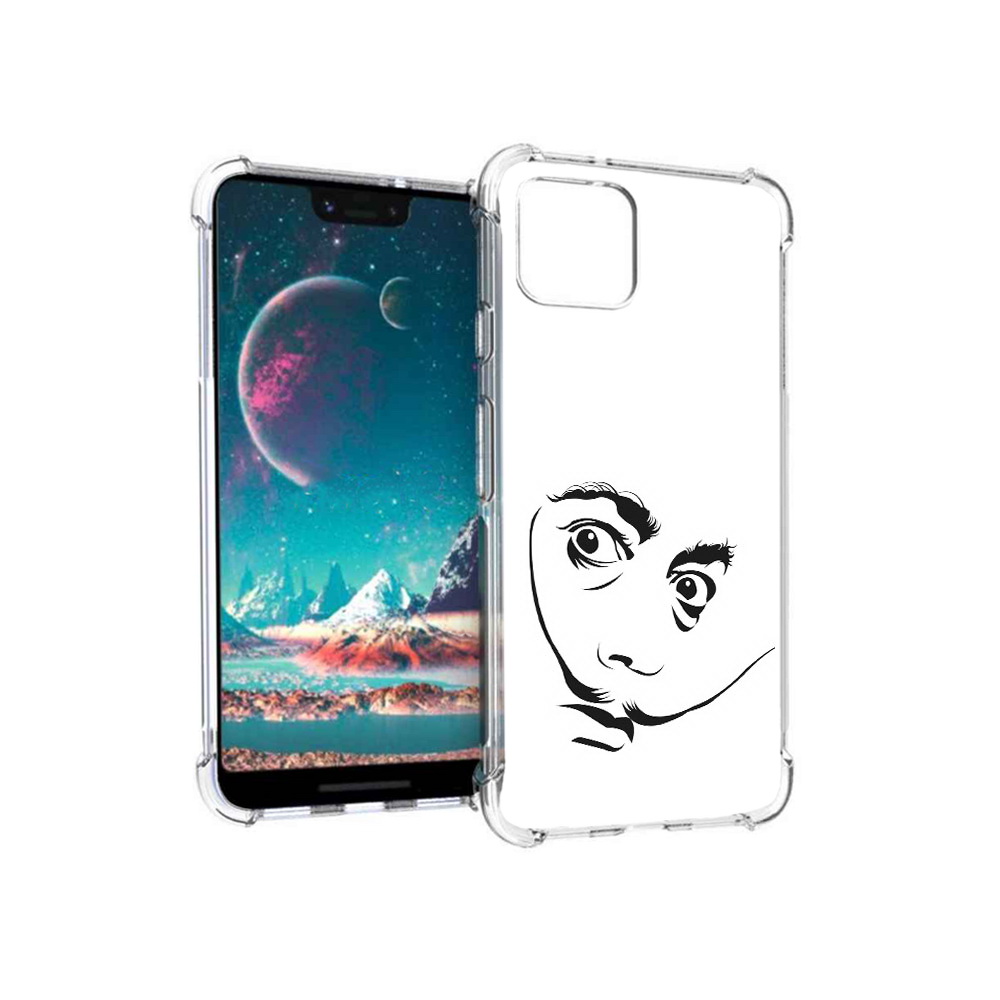 

Чехол MyPads Tocco для Google Pixel 4 мужчина с длинными усами, Прозрачный, Tocco