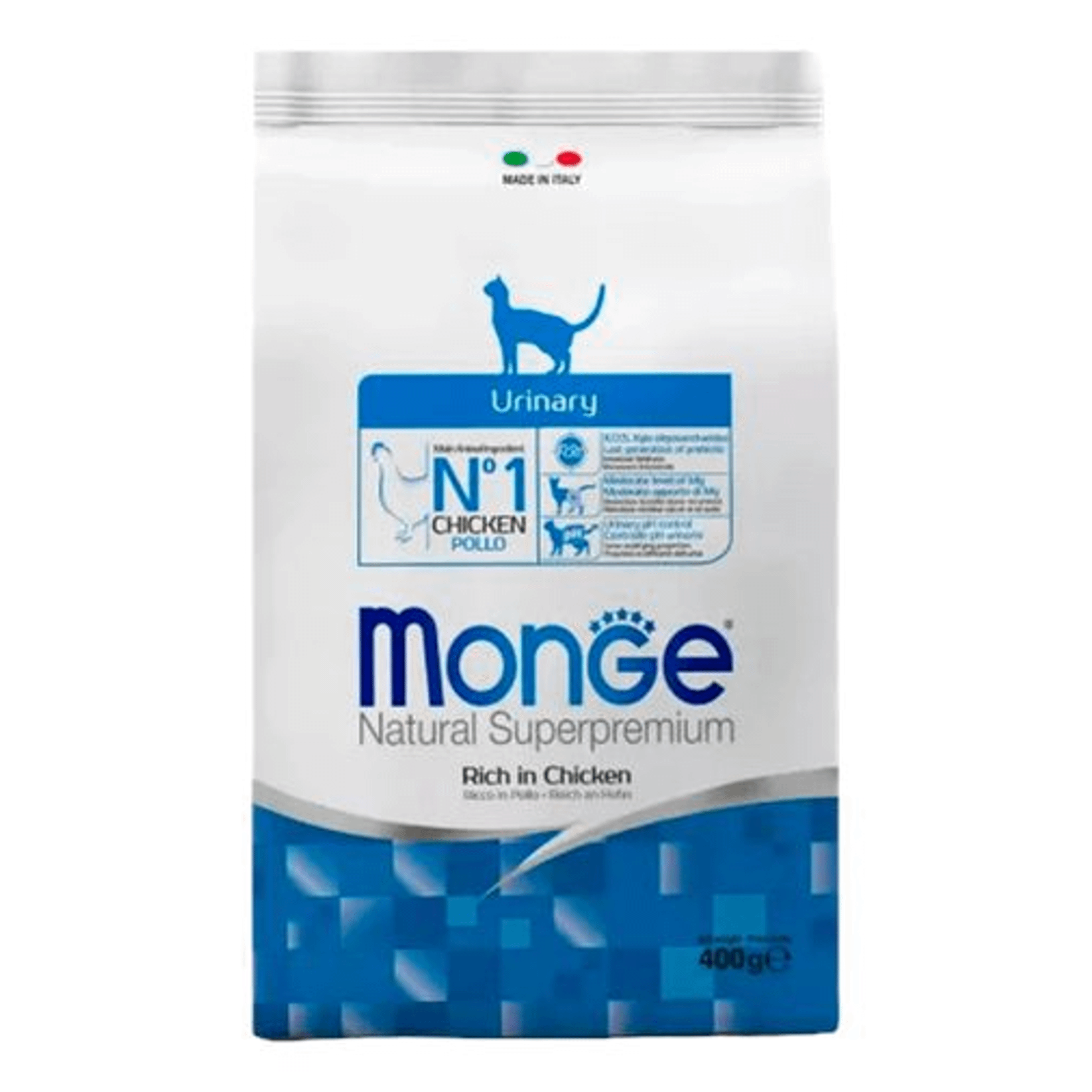 Сухой корм для кошек Monge Cat Urinary, профилактика мочекаменной болезни, 400 г