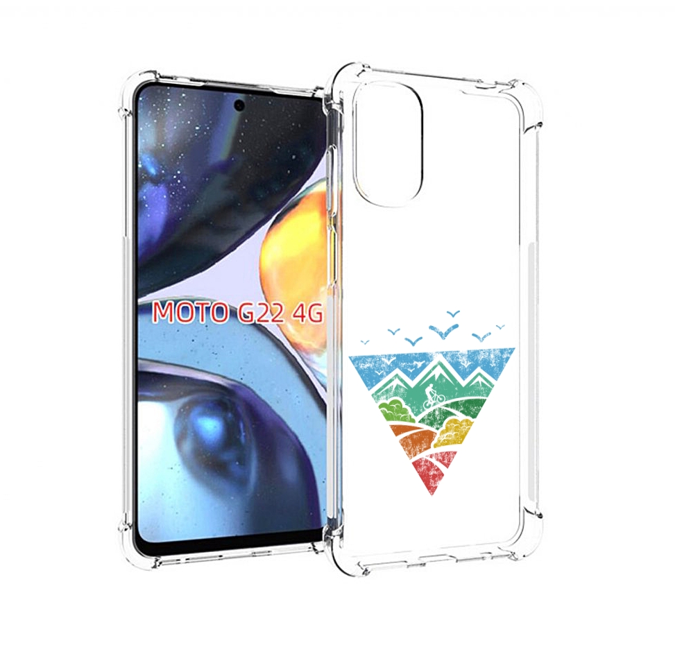 

Чехол MyPads Лес земля море чайки для Motorola Moto G22 4G, Прозрачный, Tocco