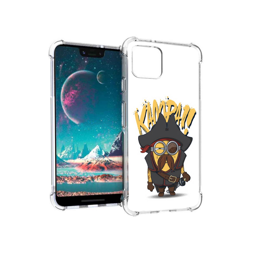 

Чехол MyPads Tocco для Google Pixel 4 миньон пират, Прозрачный, Tocco