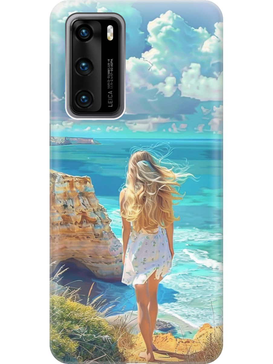 

Силиконовый чехол на Huawei P40 с принтом "Безкрайнее море", Прозрачный;белый;голубой;желтый, 722839341