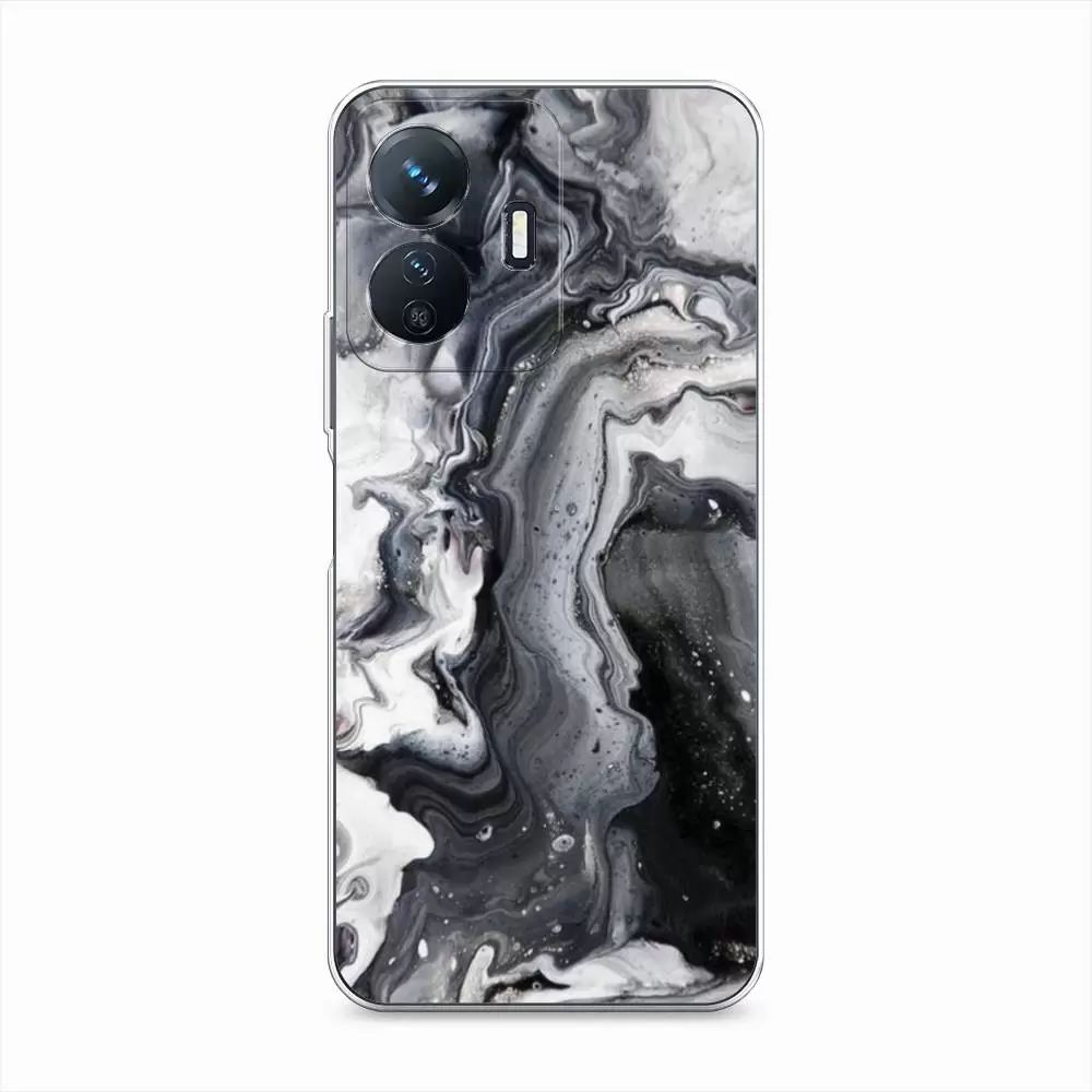 

Чехол Awog на Vivo Y77e "Бело-черные сложные полосы", Белый;черный, 267350-3