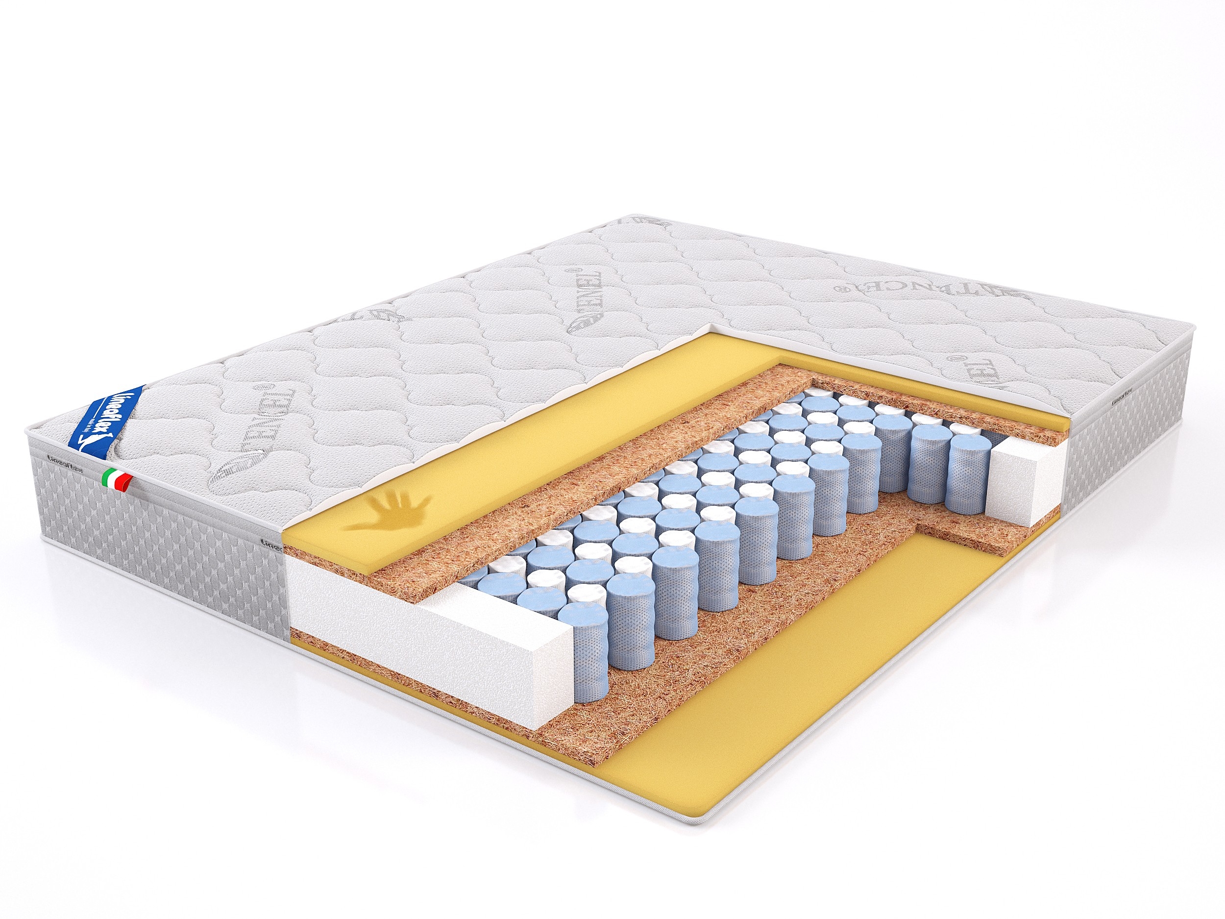 

Матрас Lineaflex Real Active 180x200, Белый, Real Active